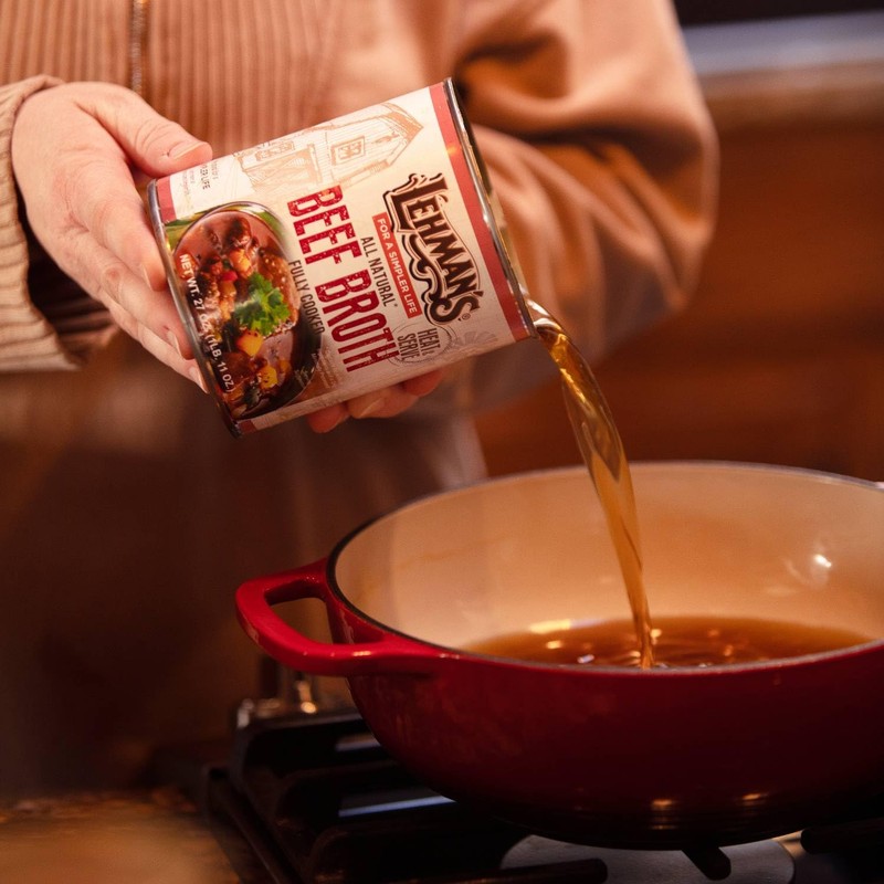 Lehman's Canned Beef Broth for Cooking, Baking and Kitchen Pantry,