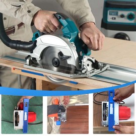 Adjustable Cutting Machine Base Guide, Sturdy Circular Saw Base Guide, Precision Wood Cutting Guide, Electric Circular Saw Milling Positioning Clamp, for Professional Woodworking, Furniture