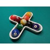 Cross Billiard Ball Rack & Challenge Game (Brilliant White)