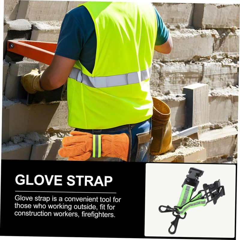 iplusmile 2pcs Firefighter Glove Holder Strap Durable Glove Fixing Accessory