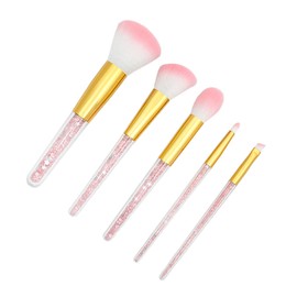 Baluue 10pcs Professional Makeup Brush Set for Women Handle Diamond Particle Design for Foundation Powder and Eyebrows for Daily and