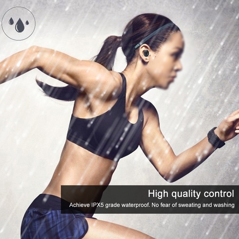 F9-5 Black ABS LED Digital Display Breathing Light Touching Control