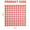 Aruicheng Number Stickers 16 Sheets 1-100 Small Round Numbers Stickers