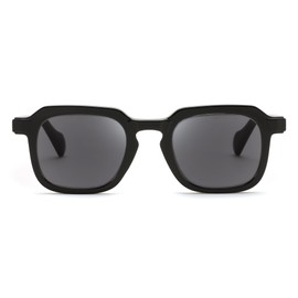 FEISEDY Classic Irregular Reading Glasses for Men Women Blue Light Blocking Computer Readers B9137 (Black 1.0x)