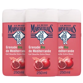 Le Petit Marseillais Pack of 3 Extra Soft Shower Gel Pomegranate Medium 250ml