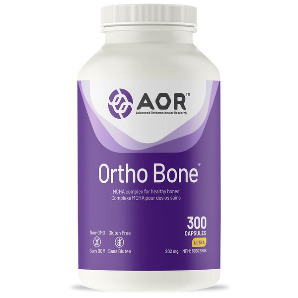AOR - Ortho Bone With MCHA Complex, 300 Capsules - Bone Health Supplement - Improves Bone Growth Supplement, Bone Density Supplement and Bone Fra cture Healing Supplement - Osteopenia Supplements