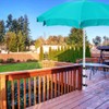 YZZHAJ Deck Patio Umbrella Holder Heavy Duty Adjustable Metal Umbrella