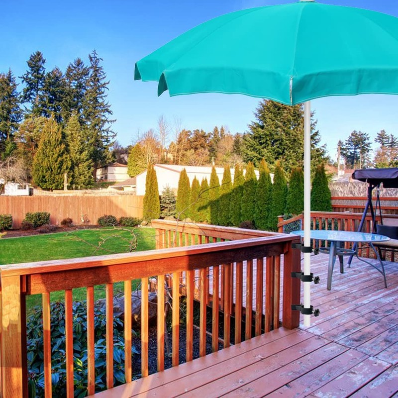 YZZHAJ Deck Patio Umbrella Holder Heavy Duty Adjustable Metal Umbrella