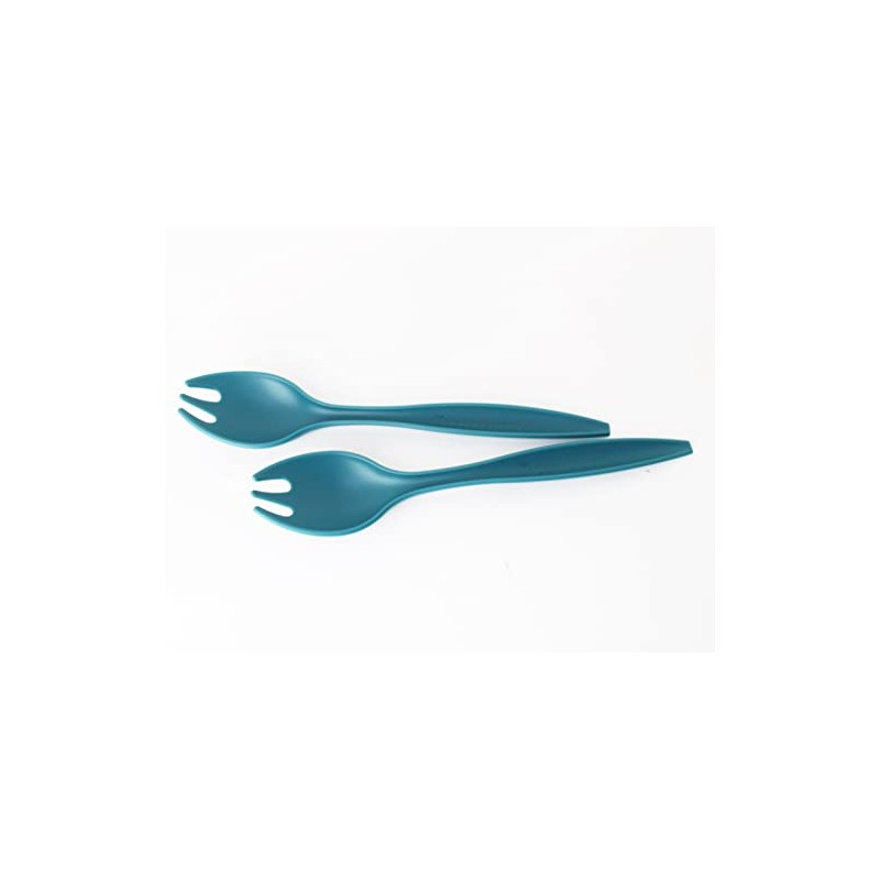 Tupperware Allegra Cutlery Salad Servers Petrol 2-Piece + Metallic Ballpoint