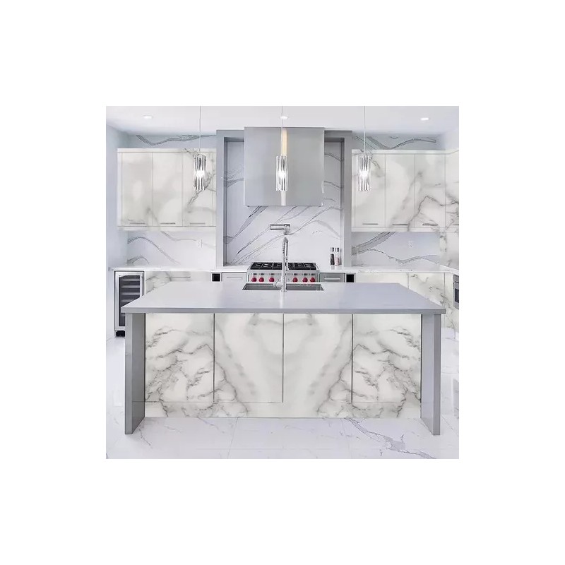 Mexgogo Papel Tapiz Para Pared Autoadhesivo Marmol 3d Blanco Cocina