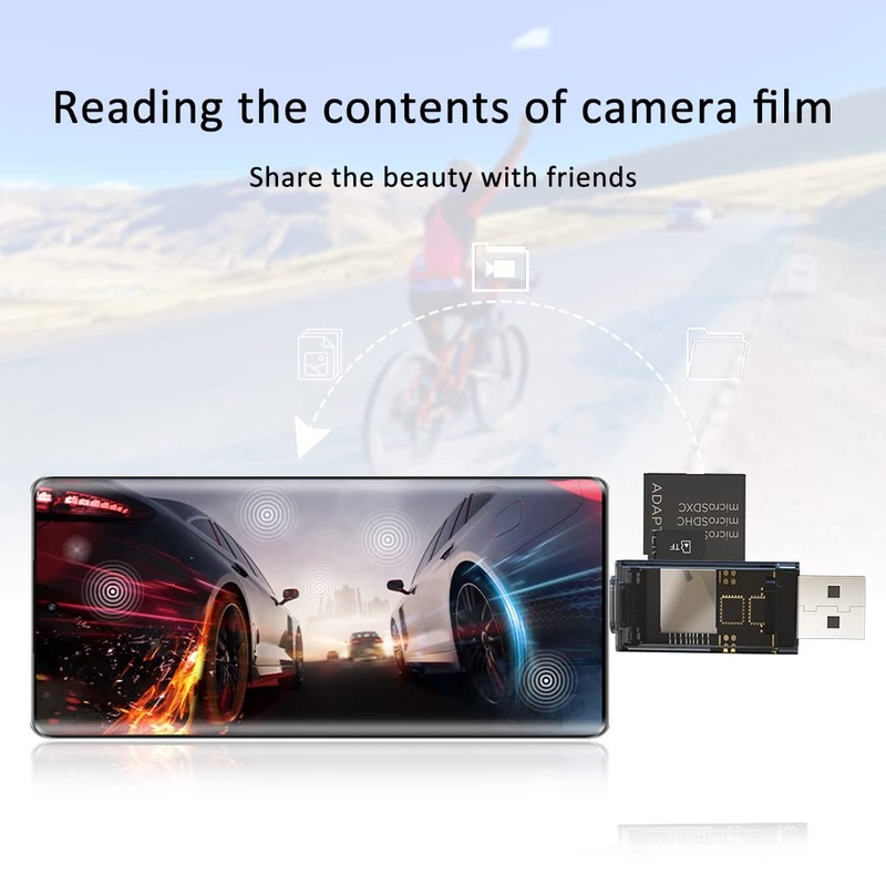 SD Card Reader,DHTtechky USB 3.0/USB C Memory Card Reader Adapter,Camera