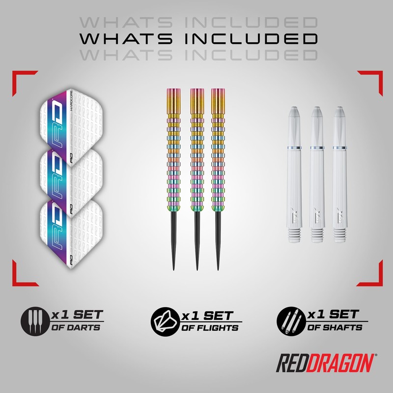 RED DRAGON Javelin Spectron 22 Gram Premium Tungsten Darts Set