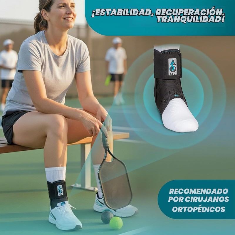 ASO Ankle Stabilizer, Black, Medium