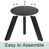 NXN-HOME 16 inch Round Plate Table Base Legs, Coffee Table