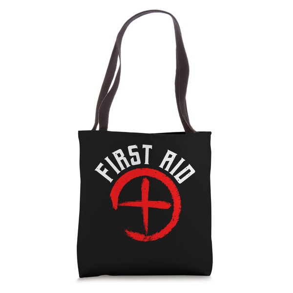 First Aid Red Lifeguard Staff Tote Bag