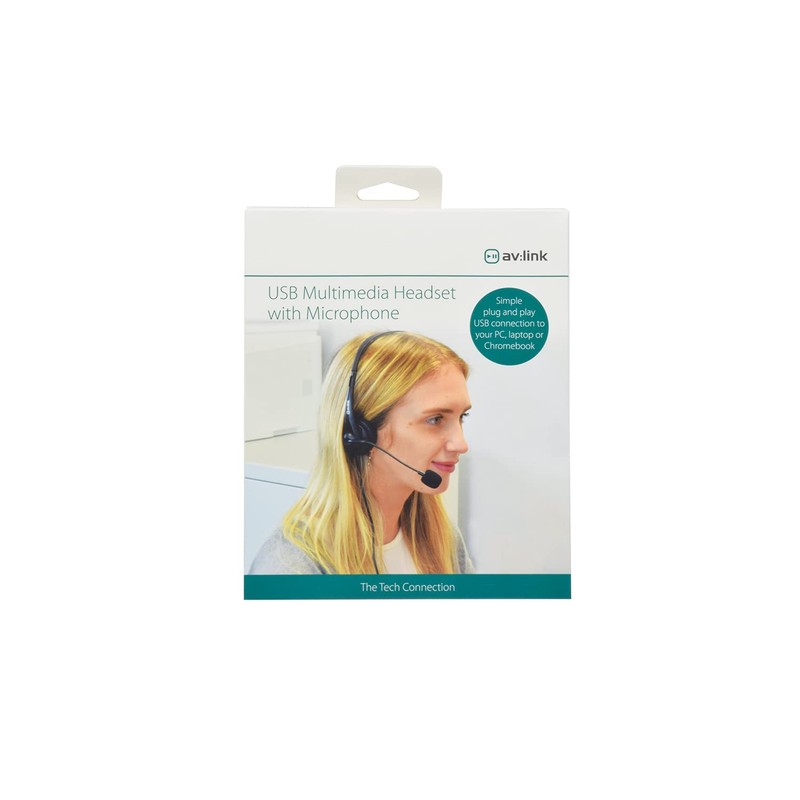 AV Link | Lightweight USB Headset with Headphones & Microphone