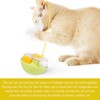 Auktransceler Interactive Cat Toy, Fluorescent Yellow, 3-in-1 Self-Employment with Feather
