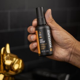 MANSCAPED® The Foot Duster®, Men's Cooling & Soothing Foot Deodorant Spray, Featuring Tea Tree, Coconut, Peppermint Oil, Refined® Scent, 1.89 fl. oz.
