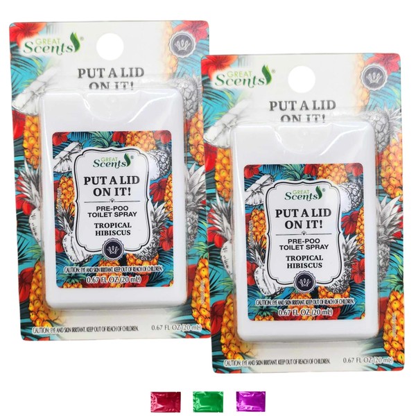 Great Scents Pre-Poop Toilet Spray Tropical Hibiscus Scent 0.67 Fl