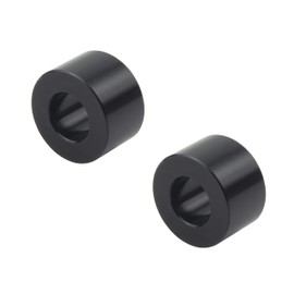 POSH 101008-06 Motorcycle Supplies, Aluminum Universal Color, Black (Inner Diameter 0.3 x Outer Diameter x 0.6 x Thickness 0.4 inches (8 mm) x Outer Diameter 0.6 inches (16.5 mm) x Thickness 0.4