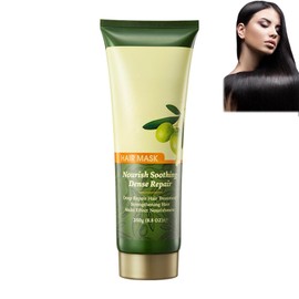 250 g Olive Oil Hair Mask, Deep Repairing Hair Mask with Olive Oil Extract, Hair Mask with Olive Oil for Damaged and Dry Hair, Repairs and Nourishes Hair Conditioner1 (12)