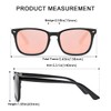 aisswzber Square Polarized Sunglasses for Women Men Classic Trendy Stylish