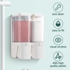 Shampoo and Conditioner Dispenser 2 Chamber No Drill Shampoo Dispenser