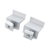 FONGKNOX 2PCS Solar End Clamp, 30mm Adjustable Solar Panel Mount,