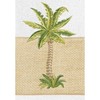 Turkish Cotton Palm Tree Embroidered White Hand Towels (Set of