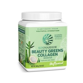 Sunwarrior, Beauty Greens - Potenciador de colágeno, sin sabor, 10.58 oz