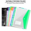 Punched Pockets A4 Plastic Wallets– 18PCS Expandable Document Wallet Folder