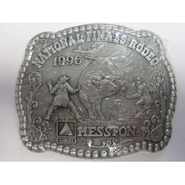 Hesston 1996 National Finals Rodeo Adult Belt Buckle New in Original Shrinkwrap NFR AGCO