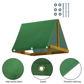 Swing Canopy Replacement, 43" x 90" Playset Tarp Replacement, Waterproof Swing Set Tarp, Outdoor Swingset Slide Sun Shade Proof Tarp Replacement Cover (Canopy Cover Only)
