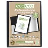 eco-eco A5 50% Recycled 10 Pocket Presentation Display Book, eco041,