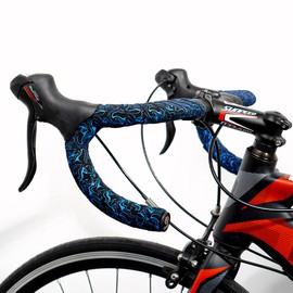 Chooee Bicycle Handlebar Tapes, 2 Rolls Handlebar Tape for Road Bike, Blue