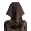 HEMAD Medieval Laudamie Cotton Headscarf, White, Beige, Black, Red, Brown,