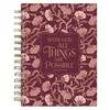 Christian Art Gifts Inspirational Journal, With God All Things Are