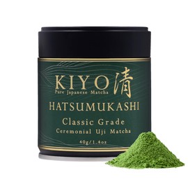 Kiyo Matcha Matcha ceremonial Hatsumukashi Uji de grado clásico polvo de té verde matcha japonés puro de primera cosecha, de grado ceremonial, de Uji 