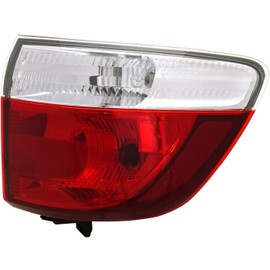 VioziteGam Tail Light Assembly Right Passenger Side Red Clear for Dodge for Durango Citadel/Crew/R/T/SXT 11-13 & Crew Plus/Special 12-13 12157816 CH2805103