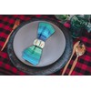 Goroly Home Handmade Multi Sequin Beaded Napkin Rings Set, Napkin
