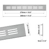 40x300mm Air Vent Cover - Aluminium Ventilation Grille - Silver