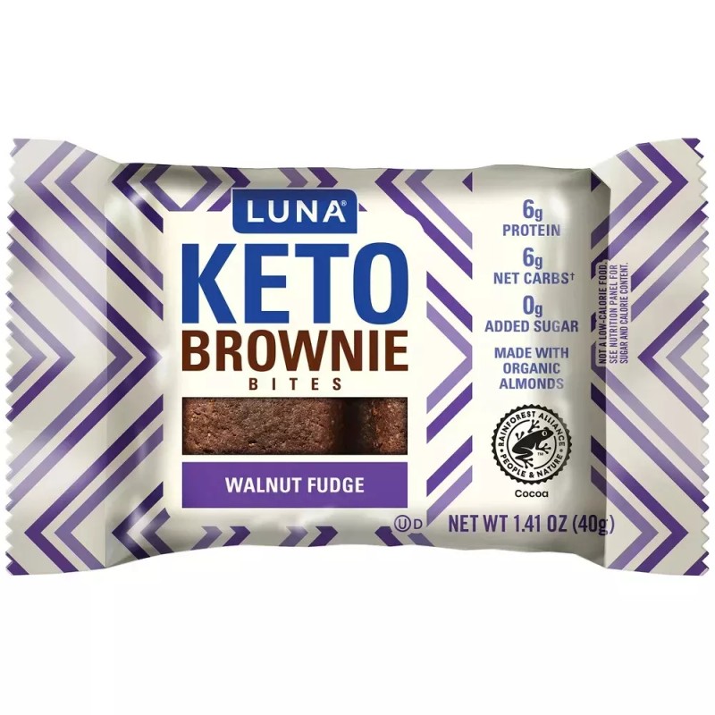 LUNA | Keto Brownie Bites - Made With Organic Almonds,