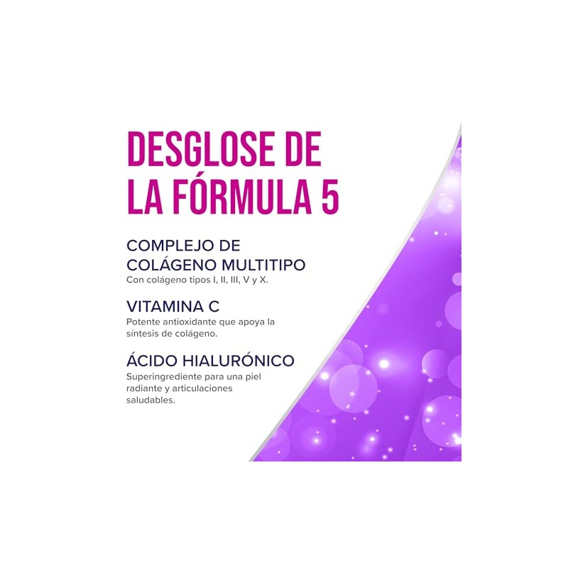 Péptidos Colágeno Multitipo Mujeres Cápsulas Hidrolizado Tipos Iii Vitamina Ácido