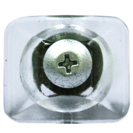 DAIDOHANT 10102406 Corrugated Plate Mounting Screws Clear for Wood Base (Polymer Washers) (Nominal Diameter d) 0.2 x Length 1.4 inches (35 mm) (10 Pieces)