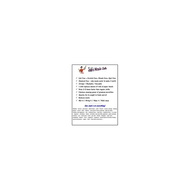 2 Pack of Jude's Miracle Eco-Friendly & Chemical Free Cleaning