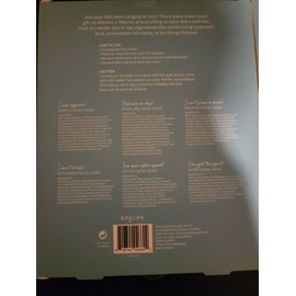 spa life 2 Packs of SpaLife Letter's to Santa Sheet Mask Set Gift Set - 6pk