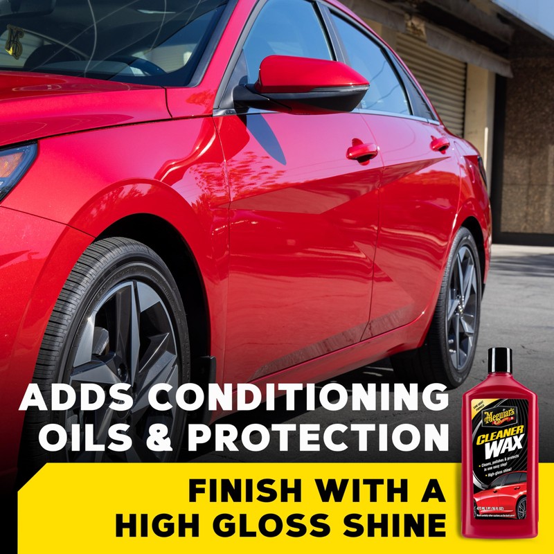 Meguiar's Cleaner Wax - Liquid Car Wax, Cleans, Polishes and