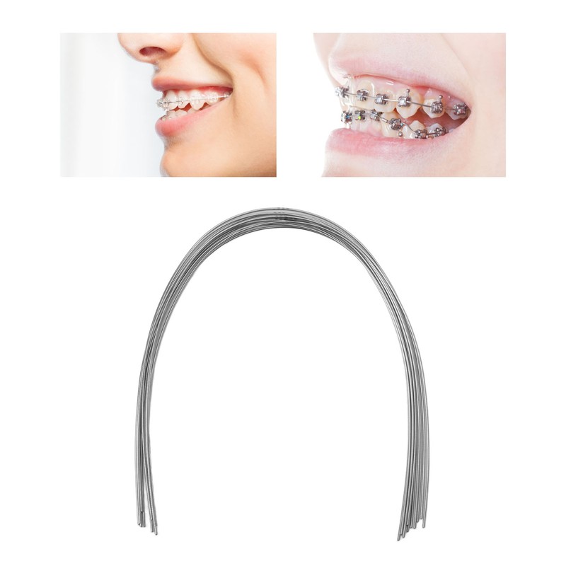 100pcs Dental Orthodontic Round Arch Wire Stainless Steel Ligature Wires