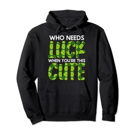 St Patricks Day Lucky Shenanigans Shamrock St Pattys Pullover Hoodie