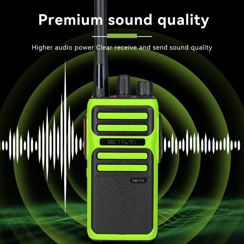Retevis RB17A Two Way Radios Long Range,GMRS Walkie Talkies,Repeater Capable,2200mAh,